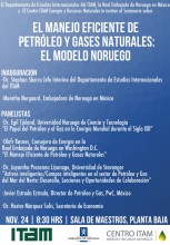 Seminario sobre manejo eficiente de petróleo y gases naturales: el modelo noruego 